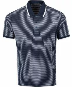 G/Fore Tops Perforated Stripe Polo