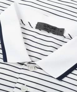 G/Fore Tops Perforated Stripe Polo