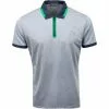 G/Fore Tops Embossed Quarter Zip Polo (Light Grey)