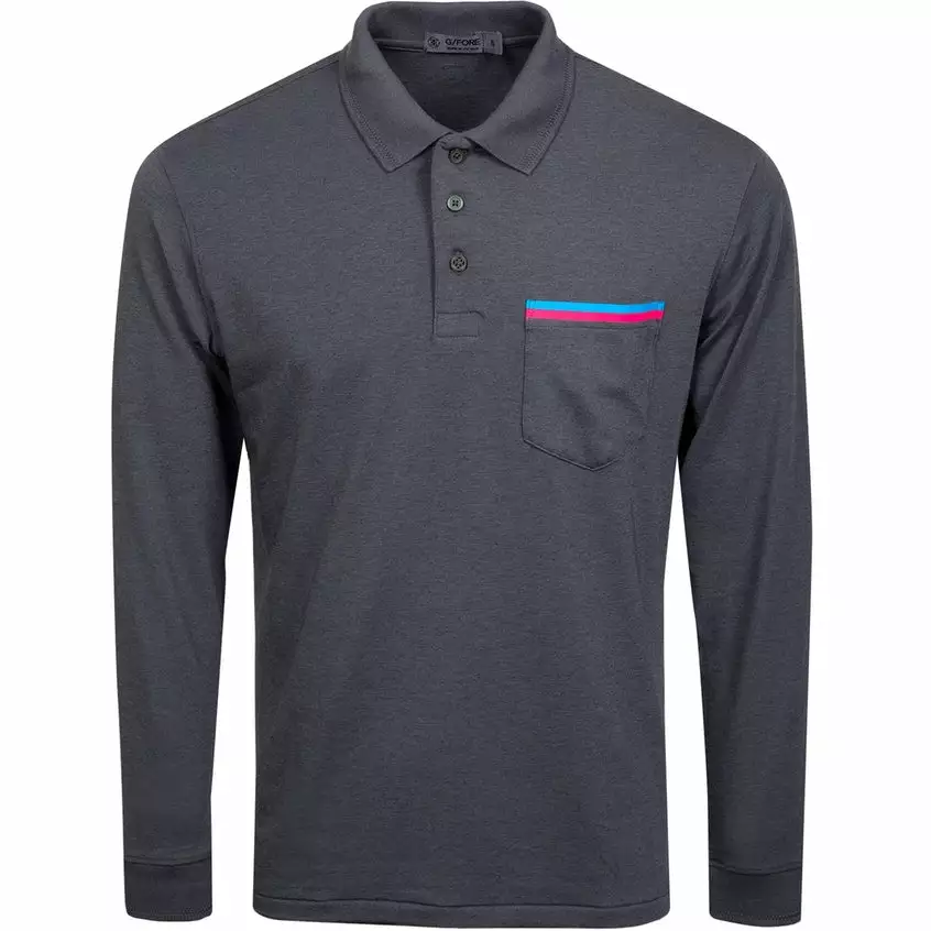 G/Fore Tops Luxe Long Sleeve Polo 3 G/Fore Tops Luxe Long Sleeve Polo