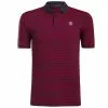 G/Fore Perforated Stripe Polo (Twilight)