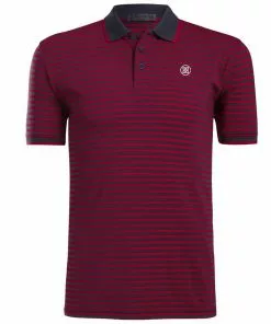 G/Fore Perforated Stripe Polo (Twilight)