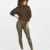 SPANX Faux Leather Croc Shine Legging (DKNOL)