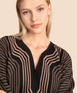 Trina Turk Gallivant Dress (Black/Camel) Dresses 7 Trina Turk Gallivant Dress (Black/Camel) Dresses