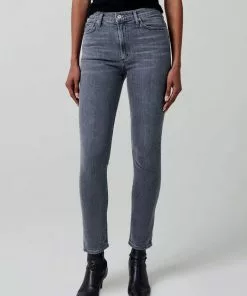 Citizens Of Humanity Olivia High Rise Slim (Silvermist) Bottoms