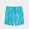 Vineyard Vines 7" Printed Chappy Trunks (Seahorse Aqua) Swim