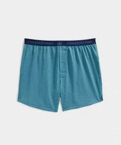 Vineyard Vines Accessories Striped Sankaty Boxers (Seaclay/Grass)