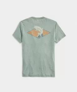 Vineyard Vines Tops Trout Patch Dunes Tee (Surplus Heather)