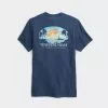 Vineyard Vines Tops 80 Degrees Pocket Tee (Oxbow Blue)