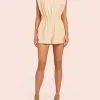Amanda Uprichard Dresses Kent Romper (Bone)
