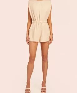 Amanda Uprichard Dresses Kent Romper (Bone)