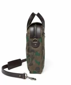 Filson Waxed Rugged Twill Original Briefcase (Dark Wax Shrub)