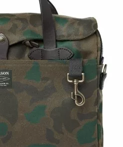 Filson Waxed Rugged Twill Original Briefcase (Dark Wax Shrub)