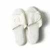 Barefoot Dreams Cozy Terry Spa Slippers (Pearl/Pearl) Large