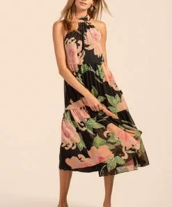 Trina Turk Immeasurable 2 Dress (Multi Black) 9 Trina Turk Immeasurable 2 Dress (Multi Black)