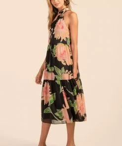 Trina Turk Immeasurable 2 Dress (Multi Black) 10 Trina Turk Immeasurable 2 Dress (Multi Black)