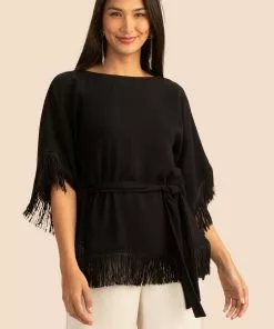 Trina Turk Eye Opener Top (Black) Tops