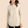 Trina Turk Tops Casino Shirt (Oyster)