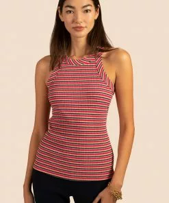 Trina Turk Continental Top (Multi) Tops