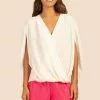 Trina Turk Tops Deep Well Top (Whitewash)