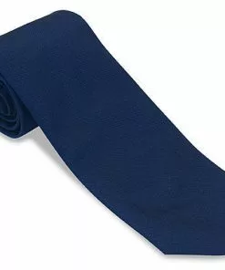 R. Hanauer Accessories Navy Solid Derwin Repp