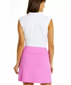 IBKUL Faux Wrap Skirt (Hot Pink) Bottoms