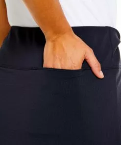 IBKUL Faux Wrap Skirt (Black)