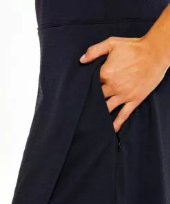 IBKUL Faux Wrap Skirt (Black)