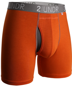 2Under Swing Shift Boxer Brief (Orange/Grey