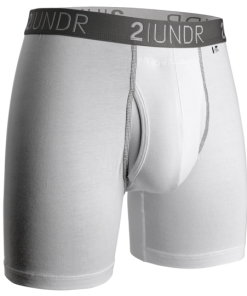 2under Swing Shift Boxers Brief (White/Grey)