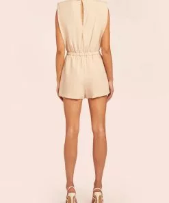 Amanda Uprichard Dresses Kent Romper (Bone)