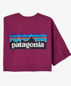 Patagonia P-6 Logo Responsibili-tee (Star Pink) Tops