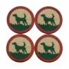 Smathers & Branson Accessories Hunting Dog Coasters (Dark Khaki)
