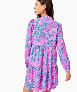 Lilly Pulitzer Winona Stretch Dress (Plumeria Pink Strut Your Stuff)