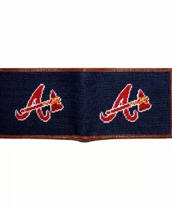 Smathers & Branson Accessories Atlanta Braves Bifold Wallet (Classic Navy)