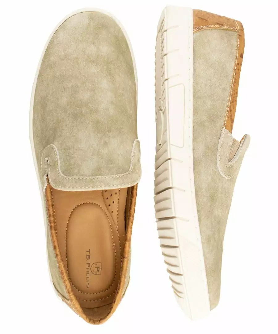 TB Phelps Shoes Scottsdale Suede Slip On (Grey) 4 TB Phelps Shoes Scottsdale Suede Slip On (Grey)
