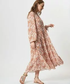 Fresha London Daphne Dress (Camel Zebra) 8 Fresha London Daphne Dress (Camel Zebra)