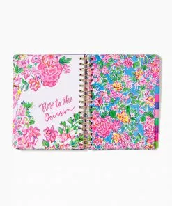 Lilly Pulitzer Large 17 Month Agenda (Blue Peri Happy As A Clam)