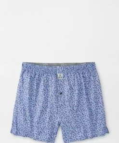Peter Millar Bottoms Dazed And Transfused Performance Boxer (Moon Mist)