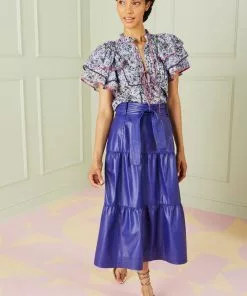 Marie Oliver Brooklyn Skirt (Indigo) Bottoms