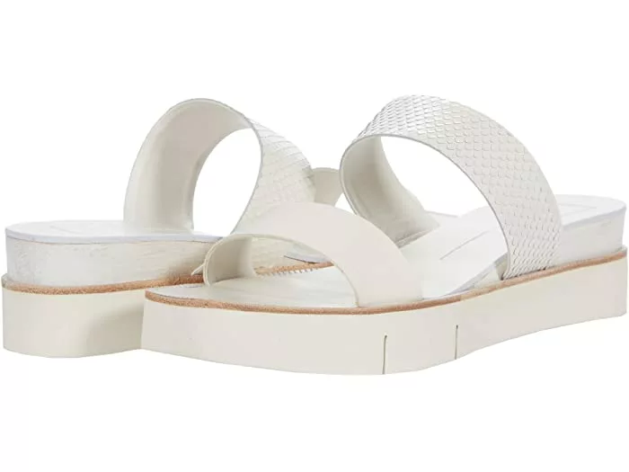 Dolce Vita Parni Sandal (White Embossed Leather) Shoes 3 Dolce Vita Parni Sandal (White Embossed Leather) Shoes
