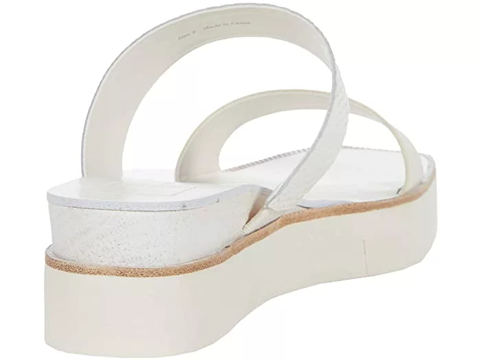 Dolce Vita Parni Sandal (White Embossed Leather) Shoes 5 Dolce Vita Parni Sandal (White Embossed Leather) Shoes