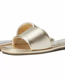 Steve Madden Shoes Clyde Sandal (Gold Leather)