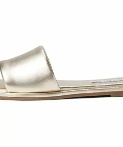 Steve Madden Shoes Clyde Sandal (Gold Leather)