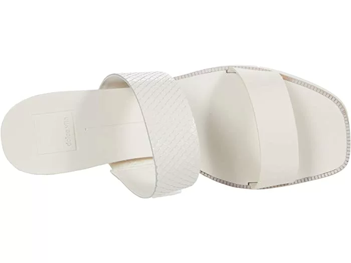 Dolce Vita Parni Sandal (White Embossed Leather) Shoes 4 Dolce Vita Parni Sandal (White Embossed Leather) Shoes