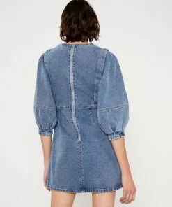 Wild Pony Denim Dress W/ Front Seams