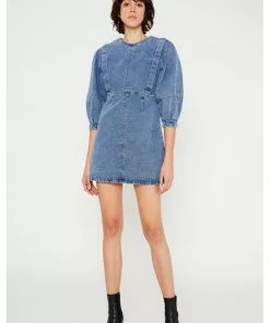 Wild Pony Denim Dress W/ Front Seams