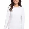 IBKUL Outerwear Long Sleeve Crew Neck With Mesh (White) 1 IBKUL Outerwear Long Sleeve Crew Neck With Mesh (White)