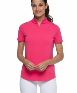 IBKUL S/S Mock Neck (Watermelon) Tops