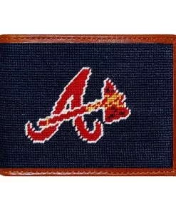 Smathers & Branson Accessories Atlanta Braves Bifold Wallet (Classic Navy)